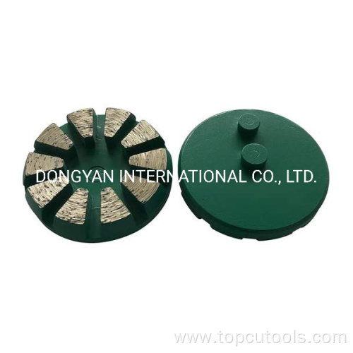 8 Segments Diamond Floor Grinding Pucks Plug Tools